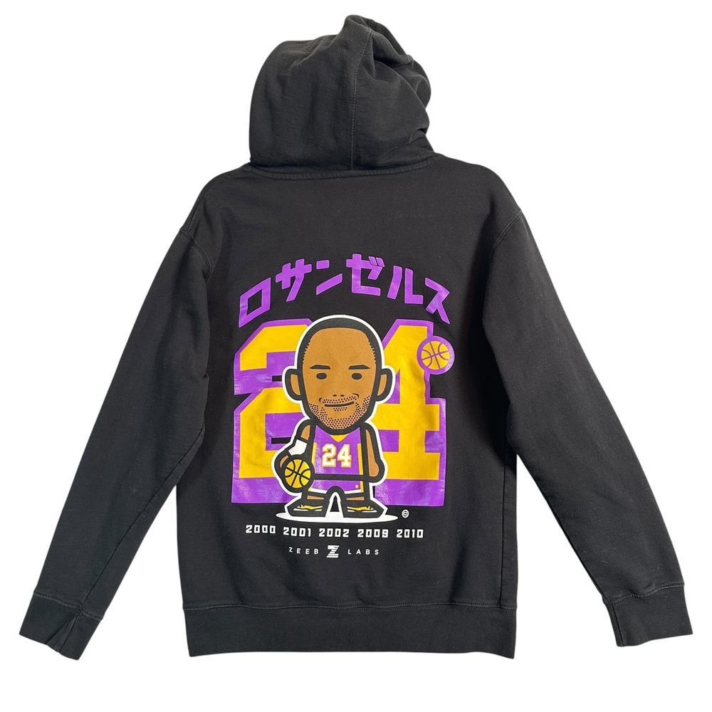 Kobe Bryant Hoodie Pullover S Cotton Black Graphic Legends Never Die 24 - Picture 10 of 12